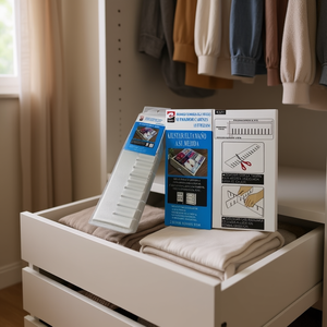 Organisateur de vêtements portable avec tiroirs de rangement réglables, petit séparateur de tiroir en plastique pour organiser votre espace - Product Image 3