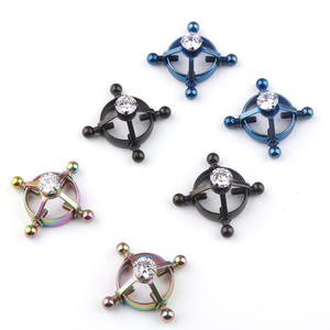 Menggoda Aksesoris Seks Puting Sekrup Puting Susu Klem Puting Sekrup dengan Berlian untuk Wanita Seks Permainan - Product Image 4