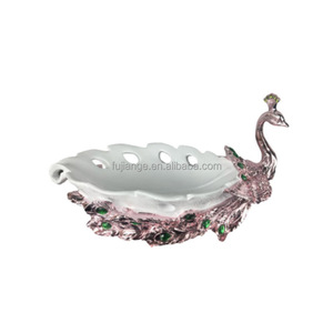 จานเซรามิครูปใบไม้ขนาด 14 นิ้ว สำหรับซูชิ ของหวาน อาหารค่ำ <span class=keywords><strong>แซลมอน</strong></span> ซาชิมิ ถาดเสิร์ฟยาวสำหรับร้านอาหาร - Product Image 3