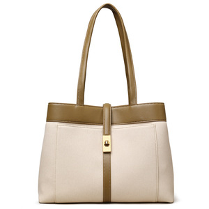 Sac fourre-tout de luxe en cuir de vachette vintage pour femme, sac à bandoulière en cuir véritable pour femme, vente en gros - Product Image 1