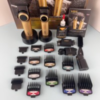 Tondeuse à cheveux professionnelle rechargeable Vgr V-001PRO&V-977 2 en 1 avec lame BLDC haute vitesse pour hommes