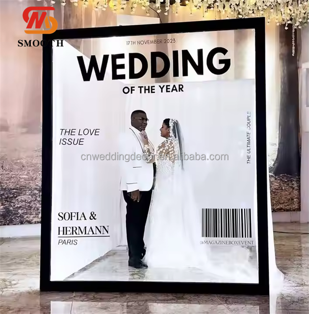 Modern SMOOTHSIEV Party Event Phone Booth Cloth Metal Photography Background Magazine Weddings Wedding Stage Backdrop Carton