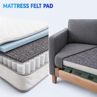 Feutre de matelas en polyester imperméable et respirant, feutre de matelas non tissé aiguilleté, fourniture directe d'usine