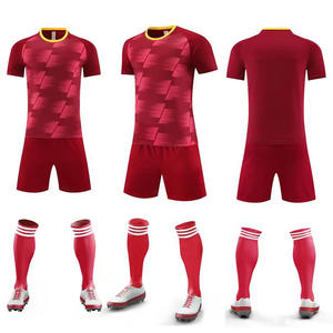 Großhandel Mesh V-Ausschnitt Kurzarm Fußball-Teamuniform für Männer Frauen Kinder Erwachsene Wettkampf Training - Product Image 5