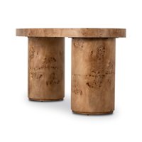 Bureau de direction moderne en bois de Mappa organique, forme de rein, pour bureau à domicile haut de gamme et projets de villas de luxe