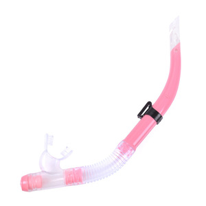 XINYIXUANPink Full Face Swim Snorkel <b>Tube</b> with Valve Flexible Diving Snorkel for Scuba Snorkeling - Product Image 1