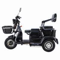 Tricycle électrique sans balais pour la route, scooter de mobilité 3 vitesses, moteur 500W, batterie 60V 20AH, télécommande, 3 roues, charge maximale 200kg