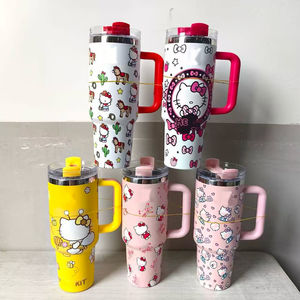 Cartone animato 40oz Stan coppette acqua invernale tazze di paglia in acciaio inox tazza con manico da viaggio auto isolato tazza di caffè - Product Image 6