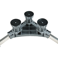 Support de base universel pour machine à laver Daxinsi DXS en plastique PP avec roulettes, installation facile, fonctionnement manuel, taille 42-68 cm