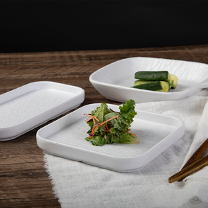 <span class=keywords><strong>Vajilla</strong></span> de restaurante <span class=keywords><strong>antideslizante</strong></span> para cena de <span class=keywords><strong>melamina</strong></span> cuadrada de comida rápida comercial de diseño moderno para bistec de sushi para restaurantes Catering - Product Image 3