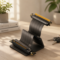 Câble Riser GPU PCIe 4.0 de 30 cm, flexible à 180 degrés, adaptateur d'extension GPU X16 pour PC de bureau - Vente Flash