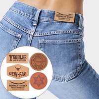 Étiquettes de haute qualité, étiquettes d'usine, logo personnalisé, gaufrés, à coudre, patchs en cuir véritable pour vêtements