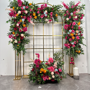 Centros <span class=keywords><strong>de</strong></span> Mesa con Arreglos Florales Coloridos Personalizados, Bola <span class=keywords><strong>de</strong></span> Flores Artificiales <span class=keywords><strong>de</strong></span> Seda, Decoración para Eventos <span class=keywords><strong>de</strong></span> Boda, Flores Colgantes - Product Image 3