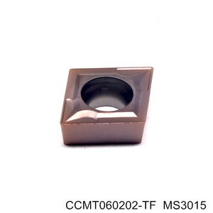Plaquette de tournage carrée en carbure DLCC CCMT060202-TF pour l'usinage de l'acier - Product Image 1