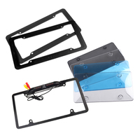 Cache-plaque d'immatriculation étanche pour voiture (Amérique du Nord et Europe) avec caméra de recul et assistance au stationnement