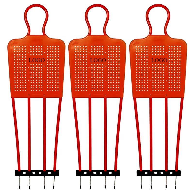 Hikeen Lot de 4 mannequins de basketball Defender – Pop Up simulent en toute sécurité – Équipement d'entraînement pliable pour basket-ball, football, football et plus encore, 1 sac de transport