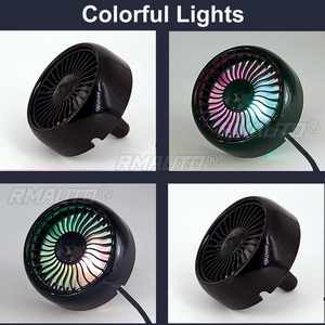 Ventilador de Coche Multifunción Mini USB, Ventilador de Refrigeración Giratorio de 360 Grados, Circulador Eléctrico para Coche, Enfriador de 3 Velocidades - Product Image 2