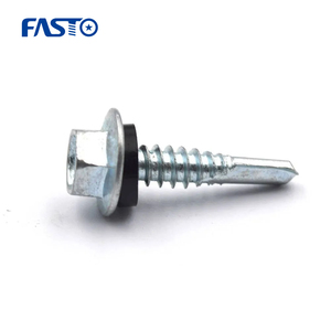 Vít Tự Khoan Đầu Mặt Bích Lục Giác Cung Cấp Trực Tiếp Từ Nhà Máy Trung Quốc Với Vít Đệm Kín EPDM Màu Đen - Product Image 5