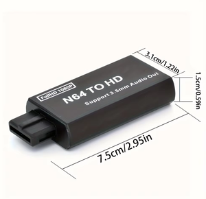 Adaptateur convertisseur N64 vers HD sans latence pour jeux rétro, prend en charge 1080P 16:9/4:3 pour consoles N64/SNES/NGC, logo OEM personnalisé - Product Image 2