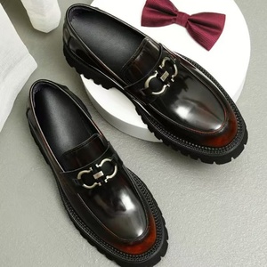 Men's Casual Shoes Autumn Party Dress Shoes Handcrafted Oxford Shoes Business Breathable Leather Shoes Fashionable Classic - Product Image 1