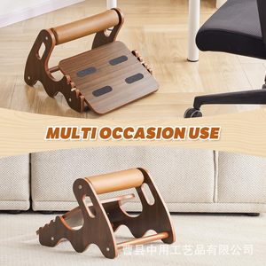 Wooden Footrest K Shape <b>Adjustable</b> Under <b>Desk</b> For <b>Office</b> Use Adult Fitness Stretching Board - Product Image 4