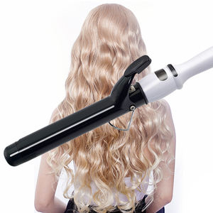 Nouveau fer à friser à baril long de marque privée 2025, fer à friser de <span class=keywords><strong>25</strong></span> <span class=keywords><strong>mm</strong></span>/28 <span class=keywords><strong>mm</strong></span>/32 <span class=keywords><strong>mm</strong></span>, chauffage en céramique, rotation automatique, <span class=keywords><strong>boucleur</strong></span> de cheveux - Product Image 2