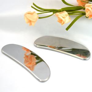 Gua Sha Weichgewebe-Entspannungs übung Physiotherapie-Tool <span class=keywords><strong>Meridian</strong></span>-Massage Edelstahl-Faszien messer für das Gesicht - Product Image 3