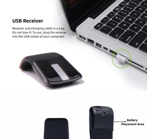 Chuột quang không dây 2.4G với thiết kế gập cảm ứng Có sẵn hàng - Product Image 6