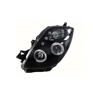 Cocok untuk Toyota Yaris 2008-2012 rakitan lampu depan dimodifikasi rakitan lampu depan xenon lensa mata malaikat LED