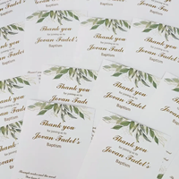 Cartes de remerciement personnalisées à prix d'usine pour les petites entreprises, échantillonnage rapide, impression numérique avec pelliculage/coating