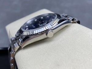 Reloj Mecánico de Lujo de Súper Calidad, Bicolor, Resistente al Agua, 41 mm, Acero CFactory 904L, 3235 126-334, Correa Jubilee con Diamantes Azules - Product Image 5