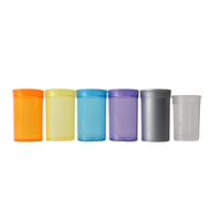 Bouteilles en plastique hermétiques à couvercle pop-top pour tabac - Flacons colorés de 6dr, 13dr, 19dr, 30dr pour le stockage de fleurs et d'herbes - Vente en gros