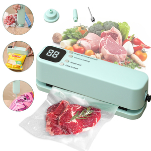 Mini-scelleuse sous vide en gros avec pompe de conservation des aliments secs/humides sans fil portable rechargeable par USB pour un rangement compact - Product Image 1