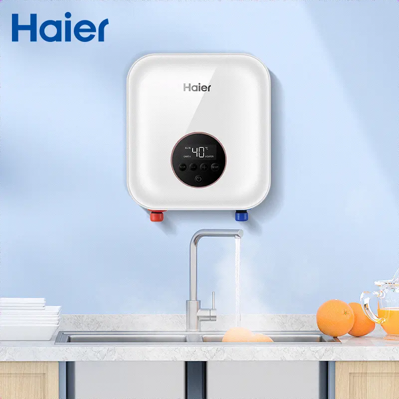 Haier 하이 퀄리티 최고의 현대 소설 디자인 6000w 220v 태국 인스턴트 전기 탱크리스 온수 히터 주방