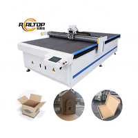 Realtop CNC Digital plano cortador de muestra de cartón de papel cortador plano plotter de superficie plana