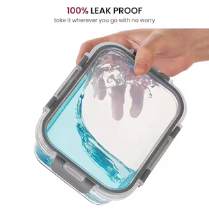 Shiweixian Mikrowellen-, Ofen-, Gefrier-und spülmaschinen fester Lebensmittel behälter aus Glas mit Entlüftung deckel für Kinder in der Schule - Product Image 4