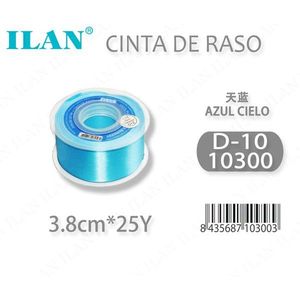 Nastro in Raso Ilan 3,8cm 25Y Blu Cielo per Forniture Artigianali - Product Image 3