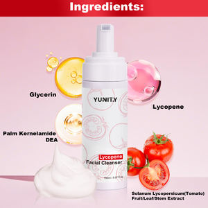 Nouvelle mousse nettoyante pour le visage naturelle et biologique avec effet de contrôle du sébum et d'hydratation, Tomate Rouge L pour un nettoyage amélioré - Product Image 3