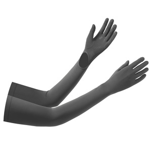 Manches de protection pour écran tactile UPF50+, en soie glacée respirante, pour cyclisme en extérieur, pour adultes, unisexe, couleur unie - Product Image 5
