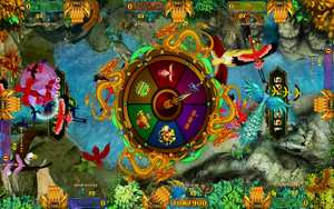 Nuevo Juego de Mesa de Pesca Peacock Realm, Divertidos Pájaros para Mesa de Juego de Pesca/Soporte de Montaje Incluido TP70P5 BA - Product Image 6