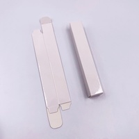 Cajas Pequeñas Holográficas de Cartón Marfil 2x2x10cm con Recubrimiento UV para Botellas con Gotero, Lápiz Labial y Perfume, Hechas con Materiales Reciclados para Cosméticos