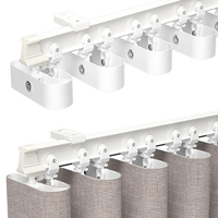 Ruban de fixation pour rideaux en nylon durable, design moderne, pour plis ondulés et plis Ripple, pour mariages et Bar Mitzvah, panneau de draperie électrique