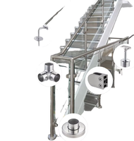 Rampe de balcon intérieure en verre trempé – Garde-corps minimaliste sans cadre en acier inoxydable résistant à la rouille pour usage hôtelier – Garantie 3 ans