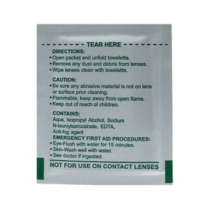 Toalhetes de lentes descartáveis para óculos Limpeza da tela do telefone móvel Limpeza úmida <span class=keywords><strong>Anti</strong></span>-Fog Limpeza de papel Toalhetes húmidos - Product Image 6