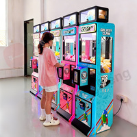 Mini Máquina de Grúa de Peluches Operada con Monedas y Aceptador de Billetes, Capturador de Premios para Niños, para Salón de Juegos
