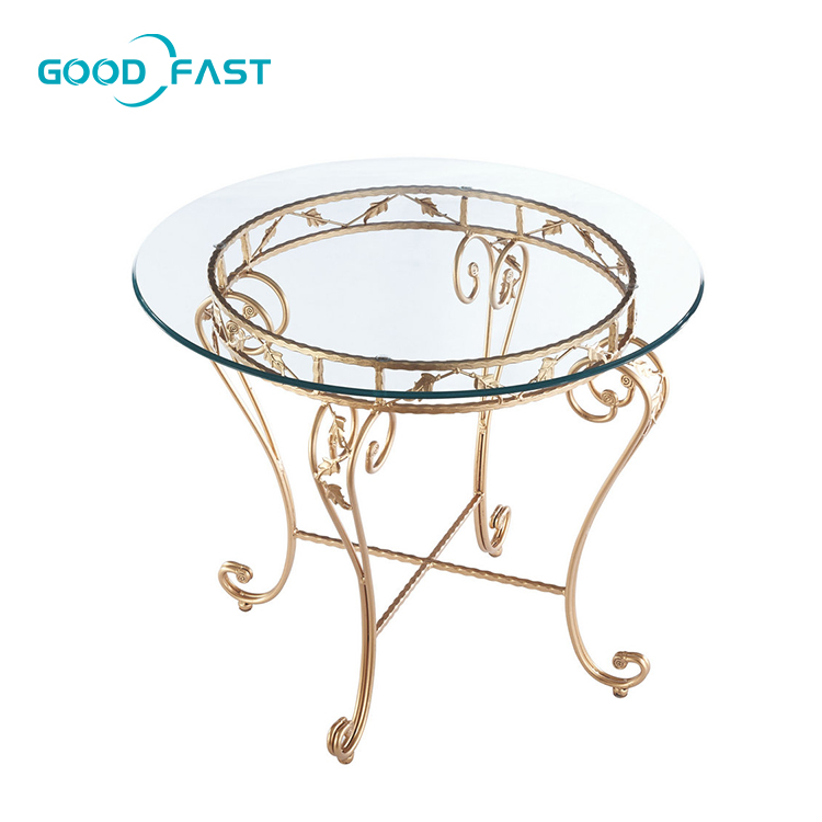 Простой дизайн, металлический круглый журнальный столик, низкая цена, обеденный стол для офиса, ресторана, для коммерческого использования