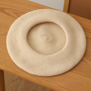 Haute qualité Vintage laine vin rouge béret casquettes dames chapeaux et couleur unie béret chapeau pour femmes hiver - Product Image 3