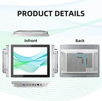 Nouvel écran tactile industriel plat en aluminium de 10,4 pouces /VGA/DVI USB capacitif 10 points tactiles IP65 étanche