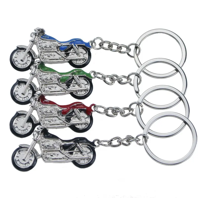 Personnalité Creative Modèle Porte-clés Dropping Oil Harley Metal Crafts Motorcycle Keychain