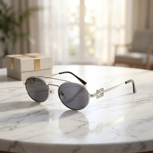 RTS Oval Metal UV Protection <b>Sunglasses</b> 2026 Trending Retro for <b>Men</b> and Women's Sun Glasses - Product Image 3